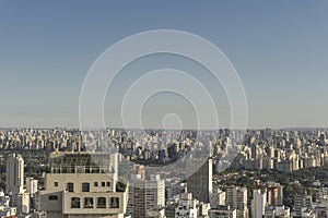 Sao Paulo city view from the top of building