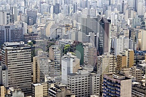 Sao Paulo Skyline Cityscape From Above