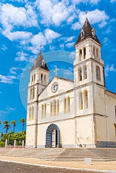 Sao Tome, the beautiful white cathedral