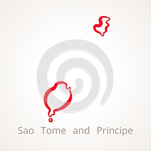 Sao Tome and Principe - Outline Map