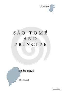 Sao Tome and Principe political map