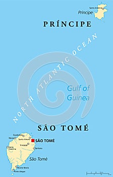 Sao Tome and Principe Political Map photo