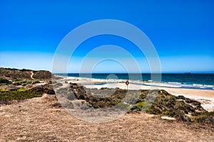 Sao Torpes beach in Alentejo coast in Portugal