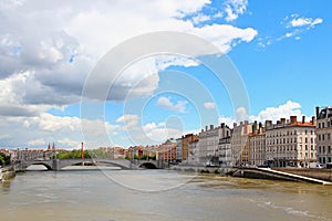 Saone river, Lyon, France