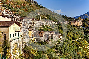 Saorge. Village, Southern France. photo