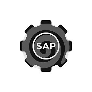 sap icon symbol on white background