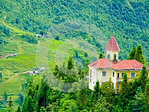 Sapa Chapa village in north mountains of Vietnam