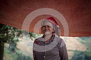 Woman from Red Dao Minority Group in Sapa, Vietnam