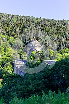 Sapara Monastery building (St. Saba church) located on a hill, Georgia