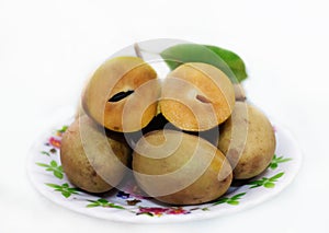 Sapoche or sapodilla fruit
