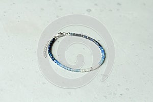 Sapphire bracelet. Bracelet made of stones on hand from natural stone Sapphire. Bracelet made of natural stones. Handmade jewelry