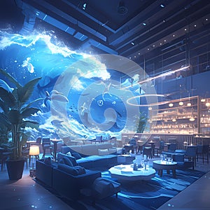 Sapphire Surf Lounge - Stylish Underwater Oasis