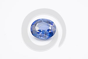 Sapphire on white background, Blue sapphire Blue gems, Gem, Blue
