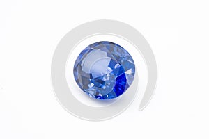 Sapphire on white background, Blue sapphire Blue gems, Gem, Blue