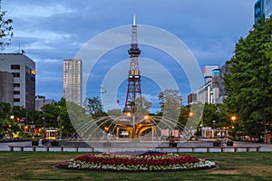 Sapporo TV Tower at Odori Park, in Sapporo, Hokkaido