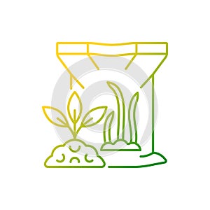 Sapropel gradient linear vector icon