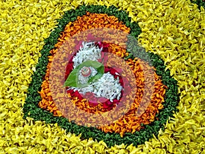 Saptapadi Flower Decoration, Hindu Marriage, Saptapadi, also known as Sagnik Saptapadi, is one of the most important Hindu wedding