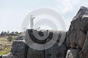 Saqsaywaman, archeological site, Peru photo