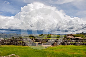 Saqsaywaman Incas ruins near Cusco, Peru