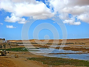 The Saquia el Hamra river, El Aaiun