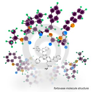 Saquinavir molecule structure