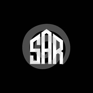 SAR letter logo design on BLACK background. SAR creative initials letter logo concept. SAR letter design
