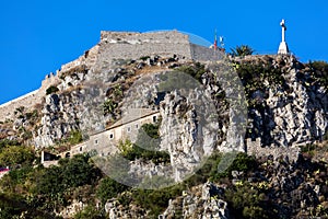 Saracen castle in Taormina, Sicily, Italy photo