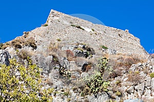 Saracen castle in Taormina, Sicily, Italy photo