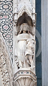 Sarah and Isaac, Portal of Florence Cathedral photo