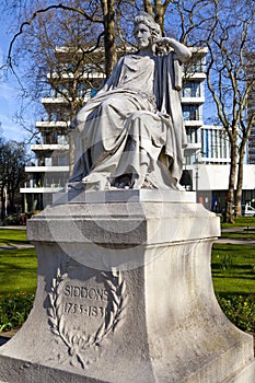 Sarah Siddons Statue on Paddington Green