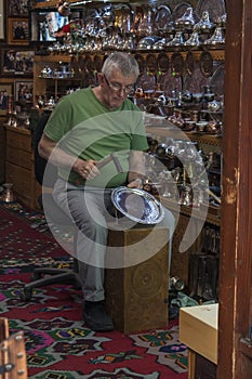 Sarajevo, Bascarsija, Coppersmith Street, store, shopping, souvenir, old town, skyline, bazaar, blacksmith