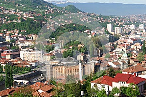 Sarajevo, landscape view photo