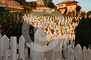 Sarajevo\'s Silent Sentinels: Sunset Embrace