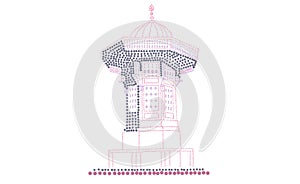 Sarajevo Sebilj illustration