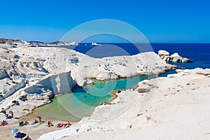 Sarakiniko beach, Milos island, Cyclades, Greece