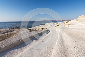 Sarakiniko beach in Milos Island, Greece