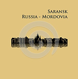 Saransk, Mordovia, Russia city silhouette