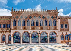Ringling`s mansion Ca d`Zan modeled after the Doges Palace in Ve