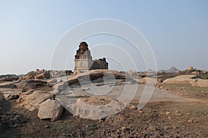 Saraswathi Temple at Hampi, Karnataka - World Heritage Site by UNESCO - India travel - religious tour - ancient rock carvings