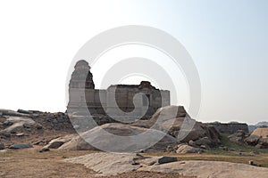 Saraswathi Temple at Hampi, Karnataka - World Heritage Site by UNESCO - India travel - religious tour - ancient rock carvings