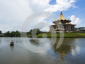Sarawak State Legislative Assembly Building in Kuching, Malaysia photo