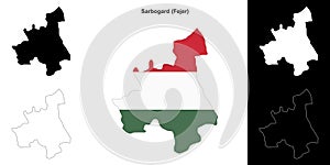 Sarbogard outline map
