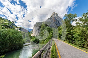 Sarca River near Sarche - Trentino Italy