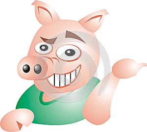 Sarcastic pig photo
