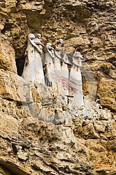 Sarcophagi on a mountain slope