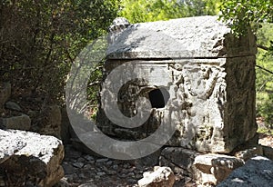 Sarcophagus of Alkestis, Olympos Ruins