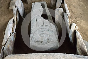 Sarcophagus closeup in Colombia photo
