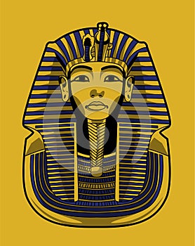 Sarcophagus pharaoh illustration