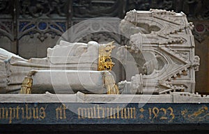 Sarcophagus of Queen Margrethe I detail, Roskilde Denmark