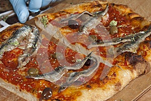 Sardenaira, pizza